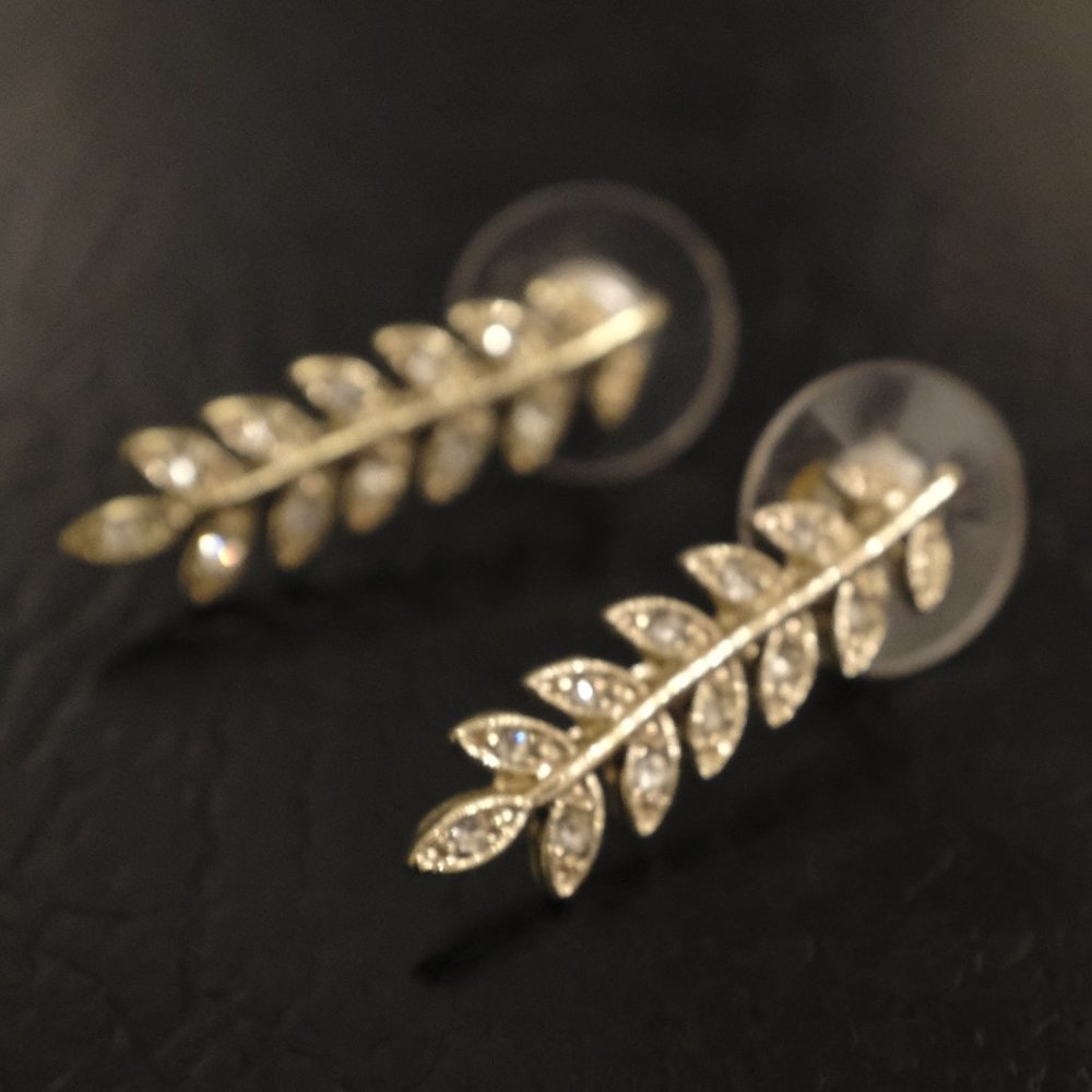 Leafy Gold Branch Fashion Earrings